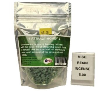 INCENSE RESINS  –  ATTRACT MONEY – 3oz.